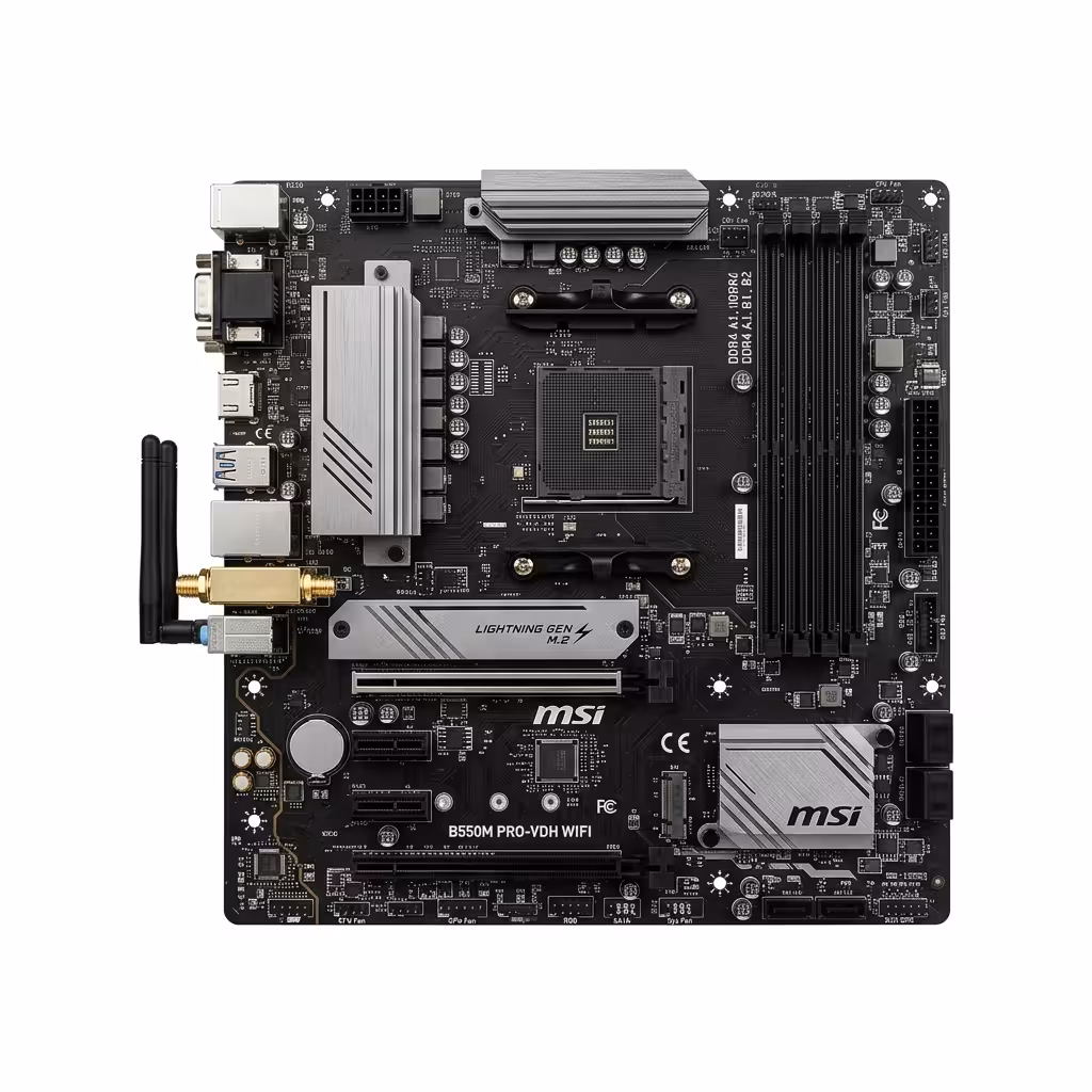 PLACA MADRE MSI B550M PRO-VDH WIFI | AMD AM4 | SUPORT 128GB DDR4 | HDMI |
