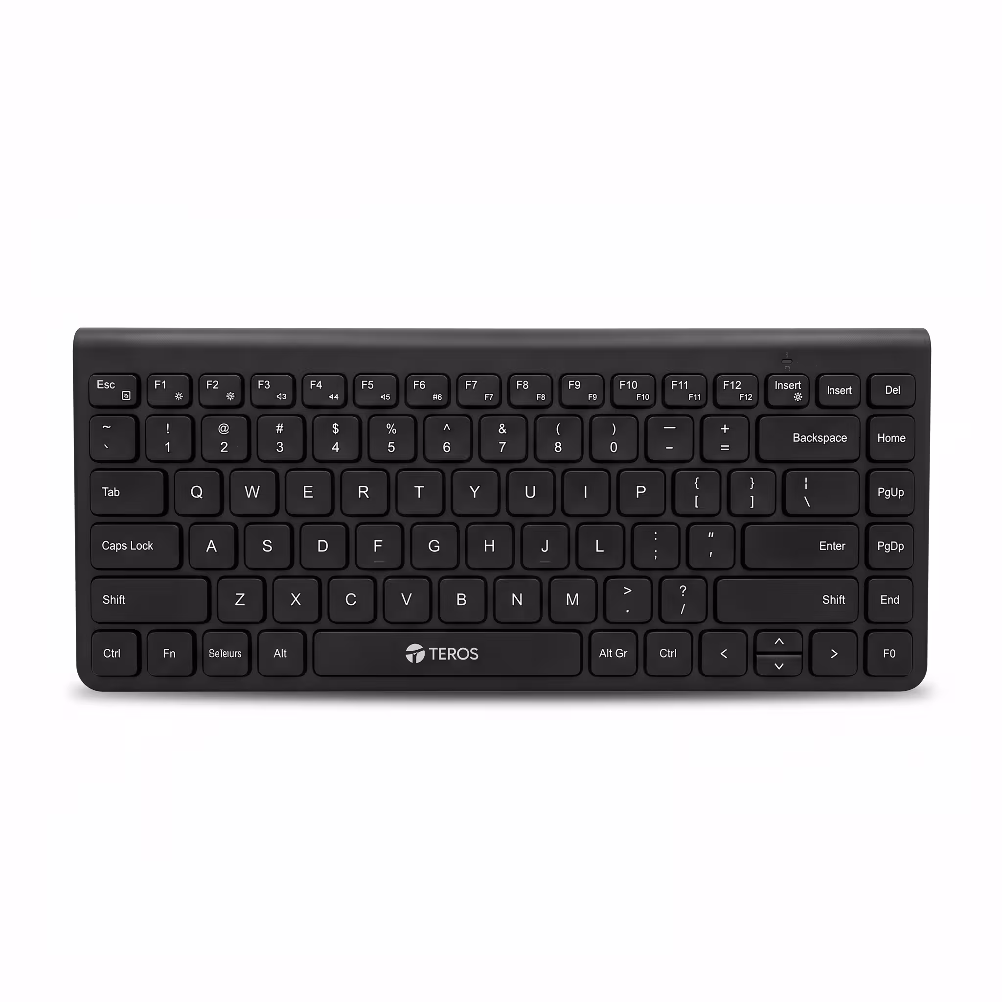 TECLADO TEROS TE-4064N | INALÁMBRICO 2.4 GHZ BLUETOOTH 3.0 / 5.2, 80 TECLAS, NEGRO