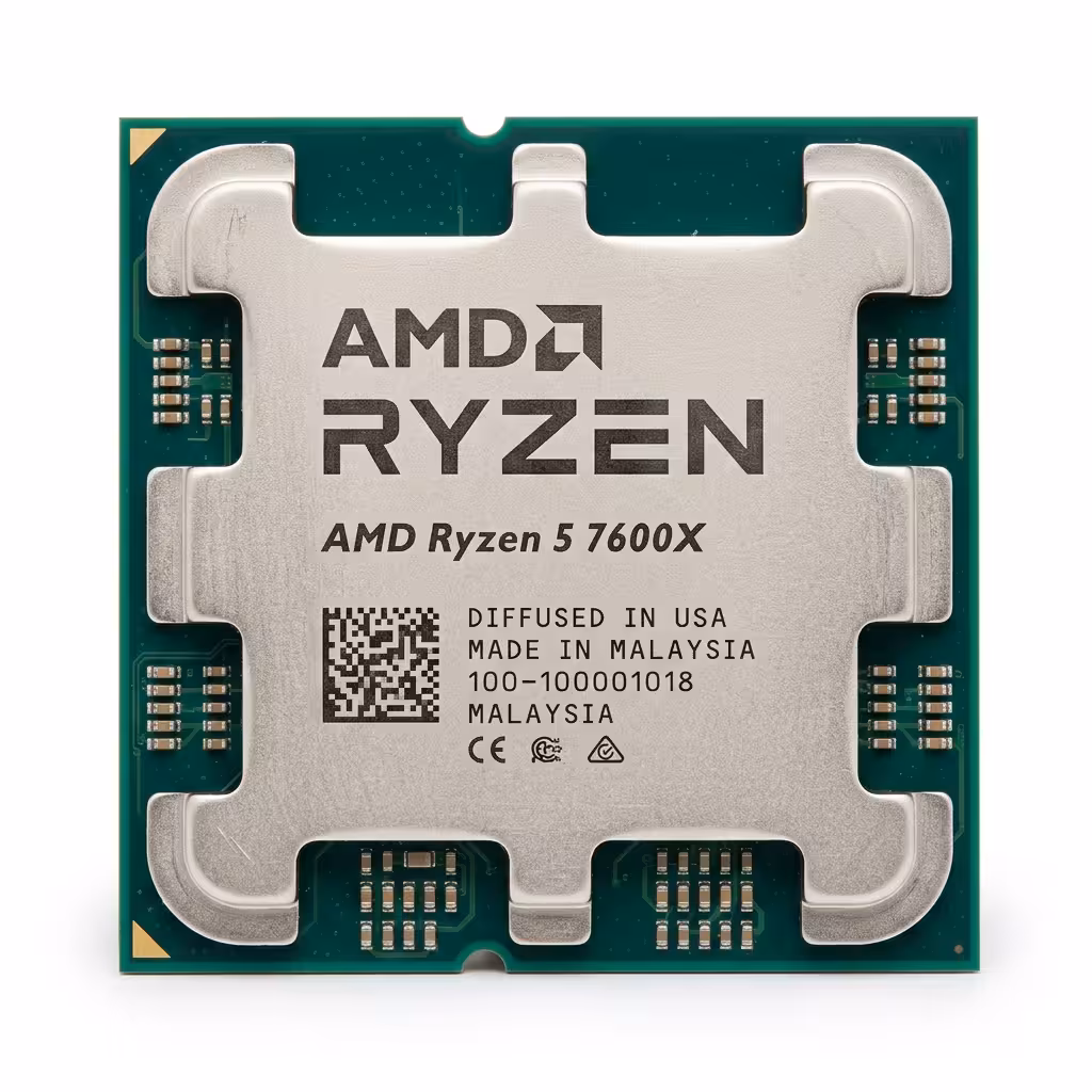 PROCESADOR AMD RYZEN 5 7600X 4.7GHZ TO 5.3GHZ | SOCKET AM5 | 6 CORE | RADEON GRAFIC | 32MB CACHE | 65W