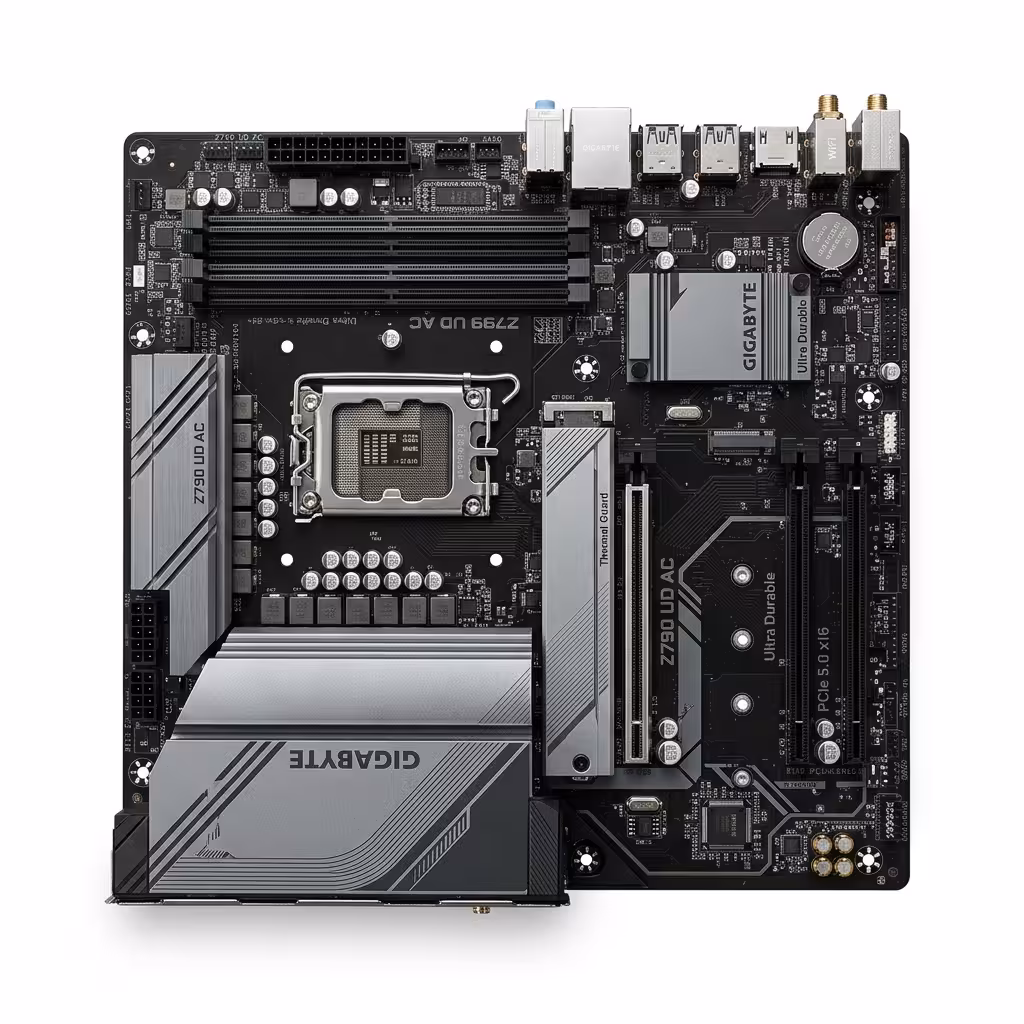 PLACA MADRE GIGABYTE Z790 UD AC WIFI-BT | DDR5 SUPORT 128GB | USB TIPO C (1) PCI EXPRESS 5.0 | LGA 1700
