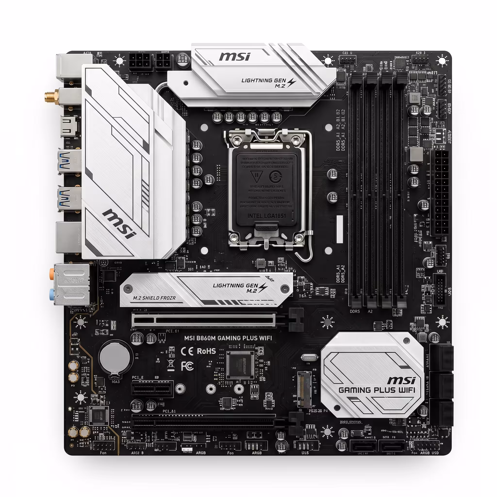 PLACA MSI B860M GAMING PLUS WIFI AI READY DDR5 PCIE 5.0 INTEL CORE ULTRA 2 LGA 1851 HDMI TIPO C ULTRA