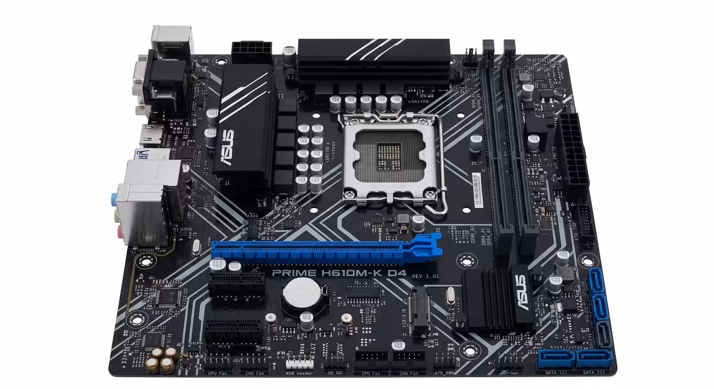 PLACA MADRE ASUS H610M-K DDR4 INTEL 12th Gen, PCIE 4.0, USB 3.2, SUPPORT 64GB, LGA 1700