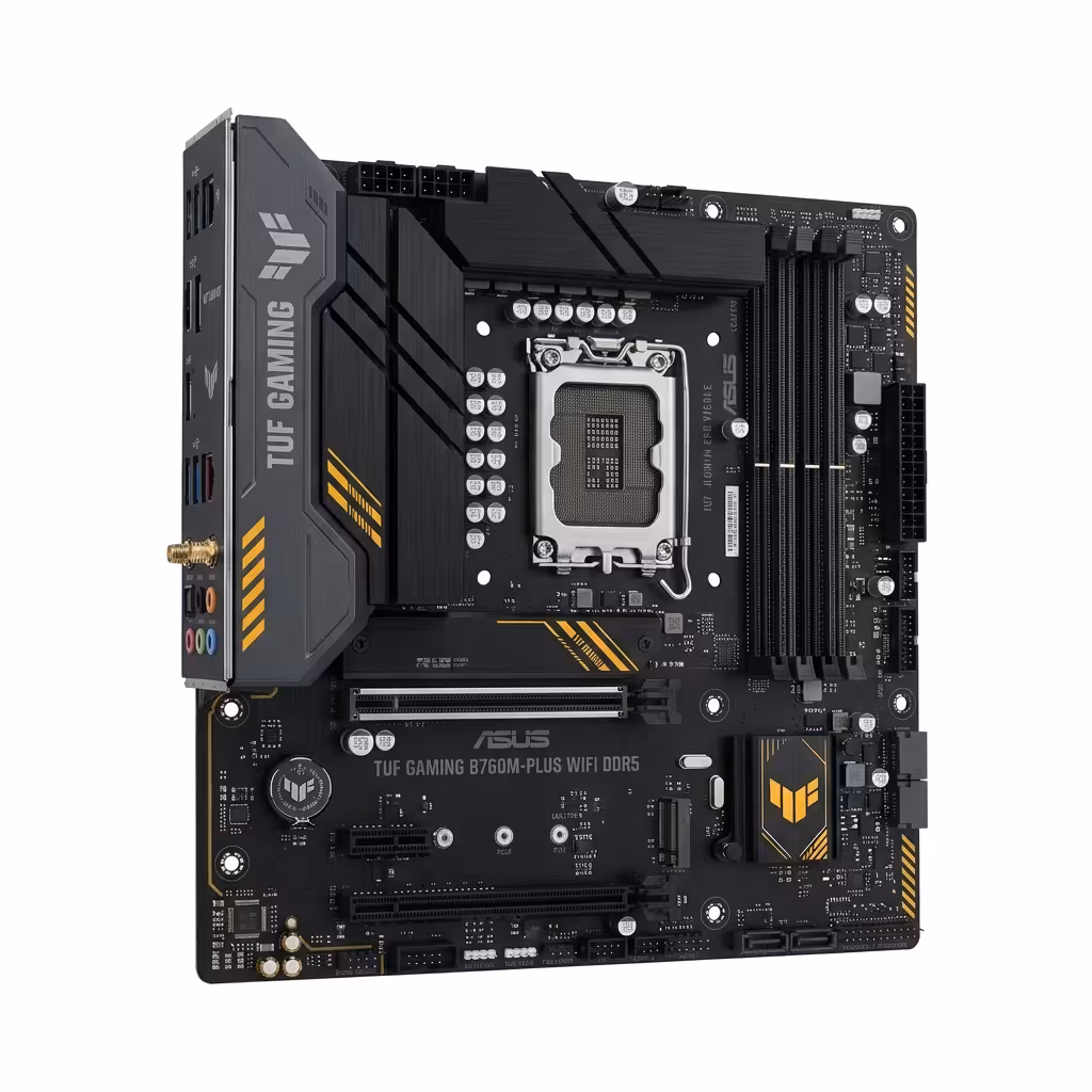 PLACA ASUS TUF GAMING B760M PLUS WIFI | DDR5 SUPORT 128GB | HDMI | PCI EXPRESS 4.0, USB 3.2, LGA 1200
