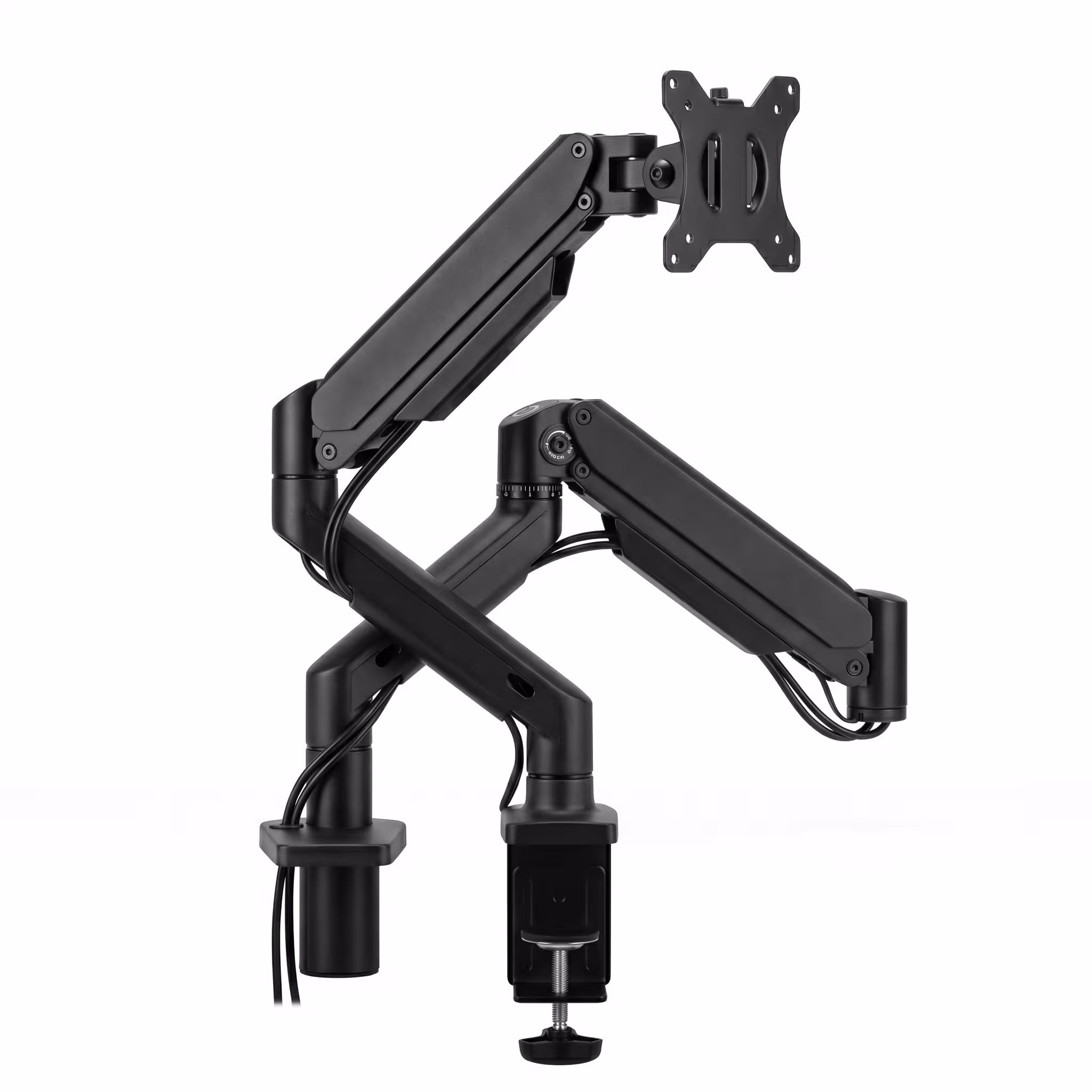 RACK/BRAZO TEROS TE-7113N 1 MONITOR DE 22" A 35" - RESORTE MECÁNICO - AJUSTE 360° - SOPORTA 12 KG
