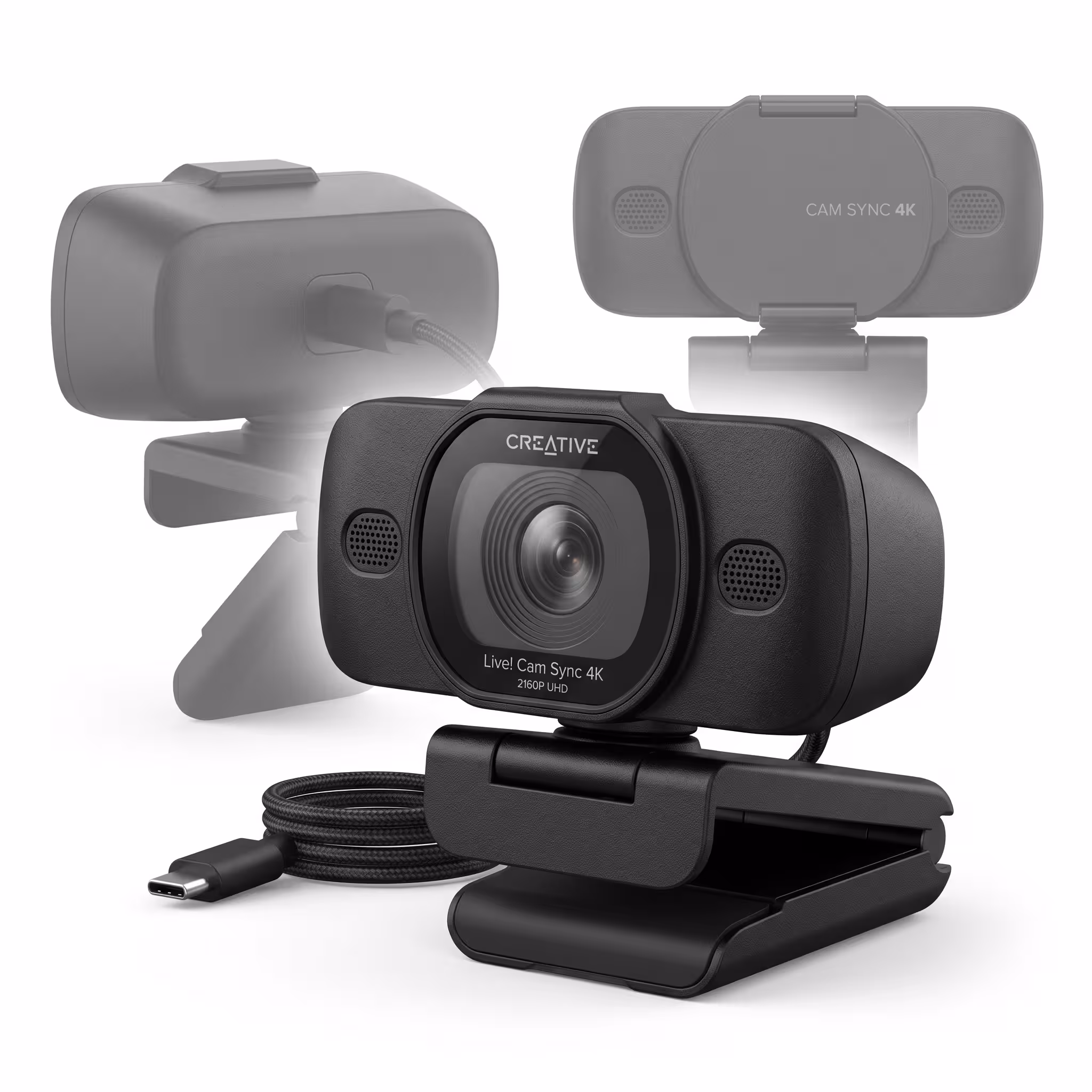 CAMARA CREATIVE LIVE! CAM SYNC 4K UHD 2160P DUAL MIC USB C/TAPA BLACK (73VF099000000)