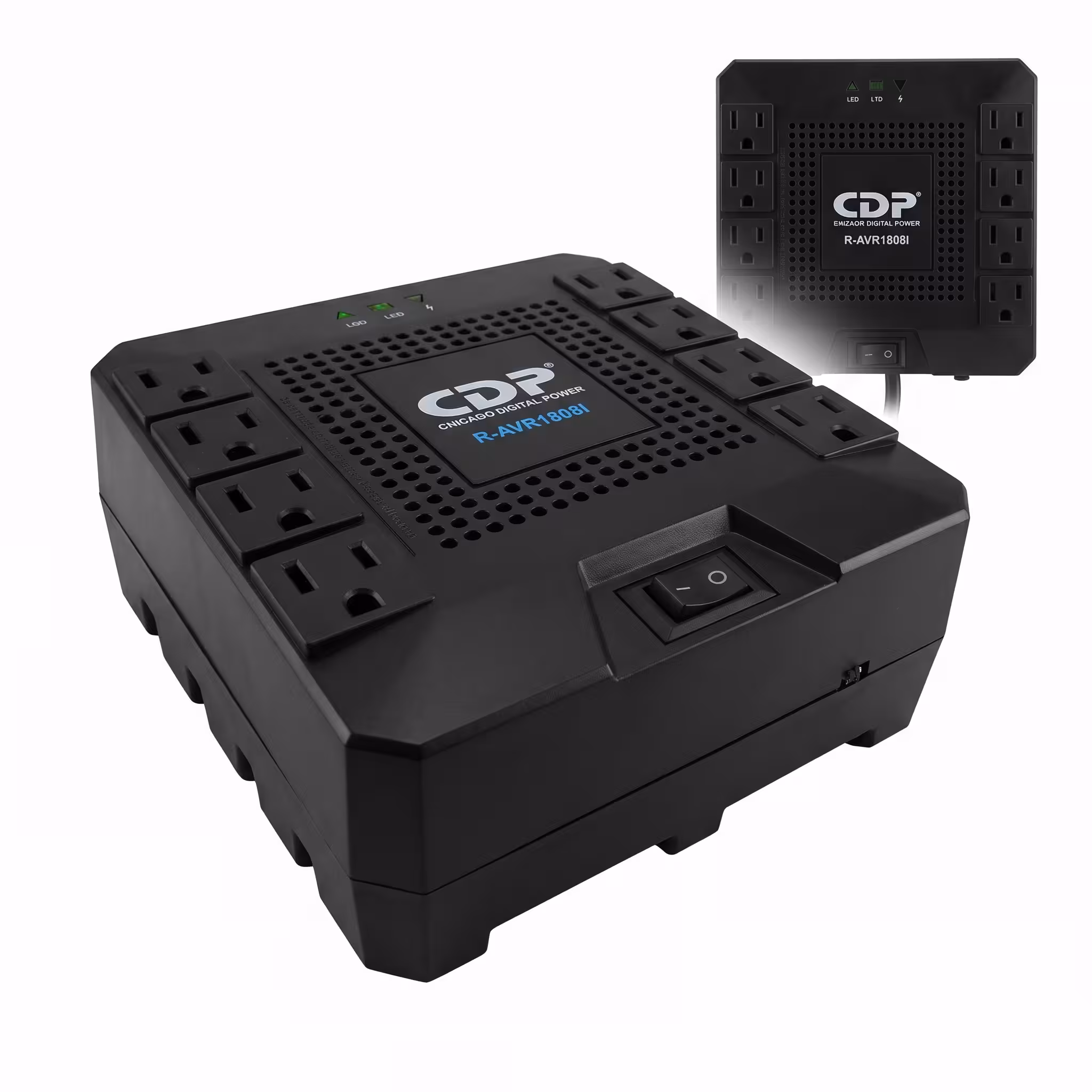 ESTABILIZADOR CDP R-AVR1808I 1800VA/1000W 8 SALIDAS (R-AVR1808I)