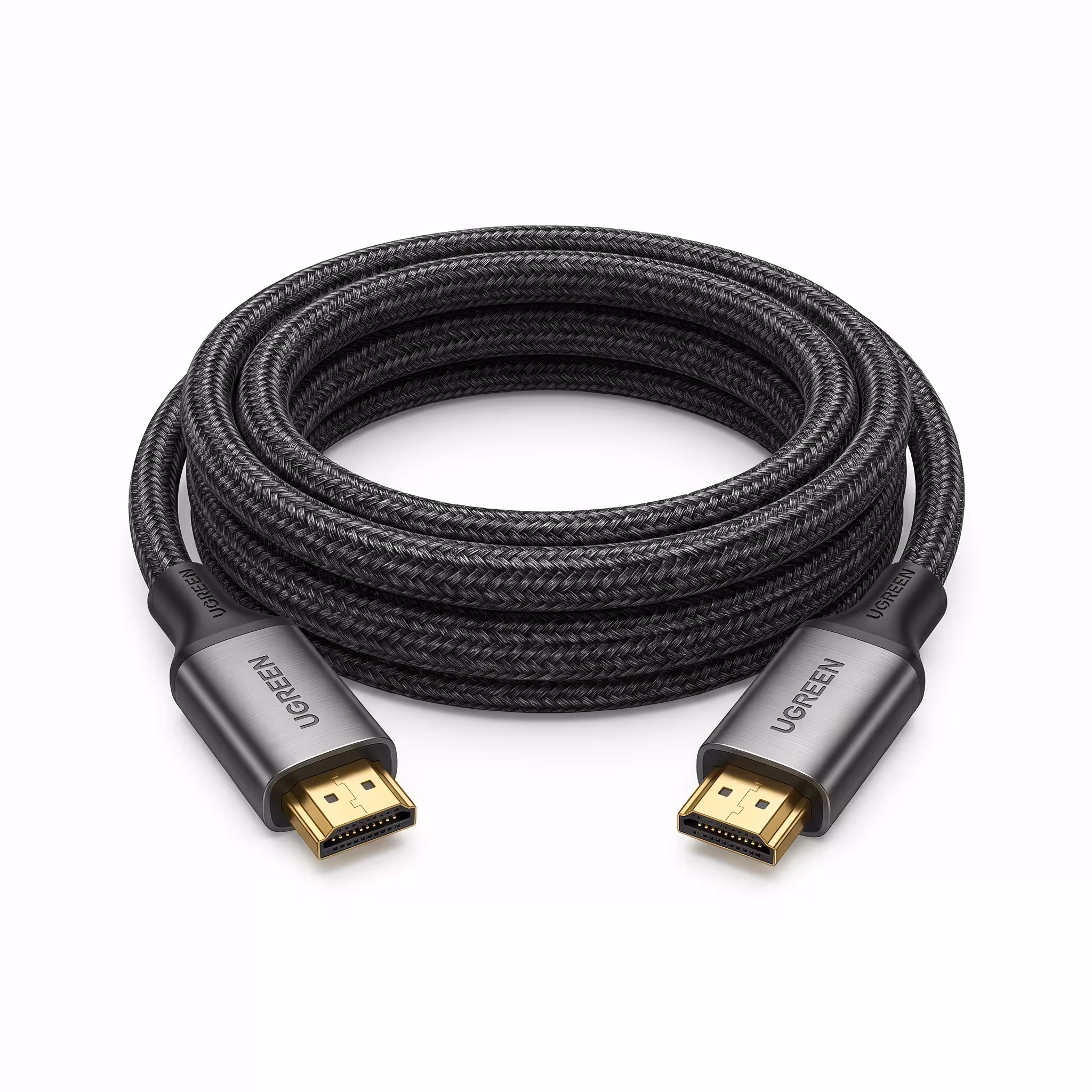 CABLE UGREEN HDMI A HDMI 2.1 SOPORTA 8K/60HZ 4K/120HZ | MACHO A MACHO | 2 METROS | CABLE ALGODON TRENZADO ( COD.80403 )