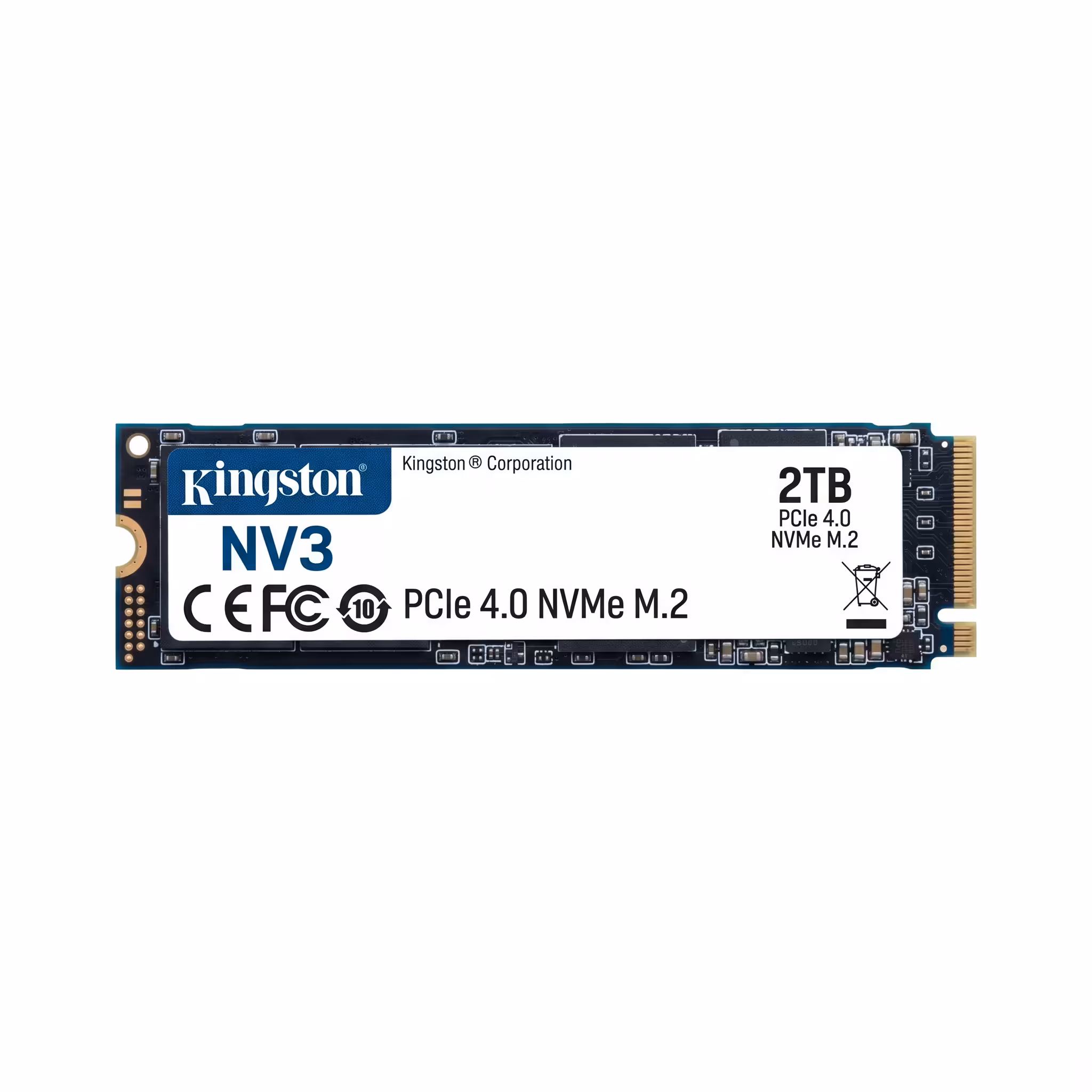 SOLIDO KINGSTON NV3 2TB M.2 NVME | 6000MB/SEG, LECTURA- 5000MB/SEG, ESCRITURA | PCIe NVMe Gen 4x4