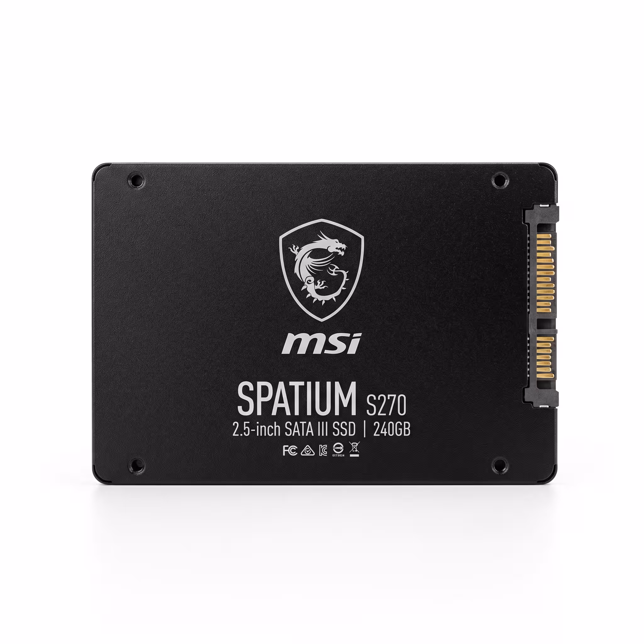 SOLIDO SSD MSI SPATIUM S270 960GB 2.5"  SATA III 6Gbps LECTURA 500MB/S ESCRITURA 450MB/S (SPANTIUM S270960)