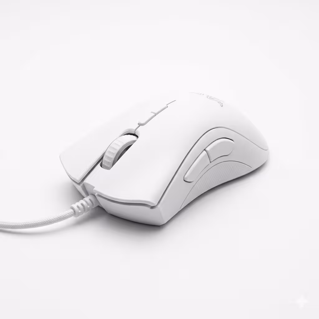 MOUSE RAZER DEATHADDER ESSENTIAL BLANCO 6400 DPI SWITCH MECHANICAL (RZ01-03850200-R3U1)