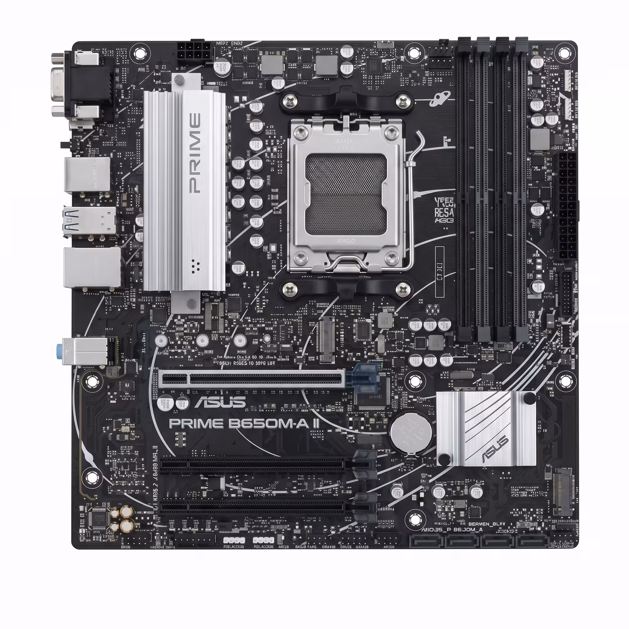 PLACA MADRE ASUS PRIME B650M-A II | SUPORT RAM DDR5 | CHIPSET AMD RYZEN AM5 | PCI EXPRESS 5.0 | ARGB GEN. 2
