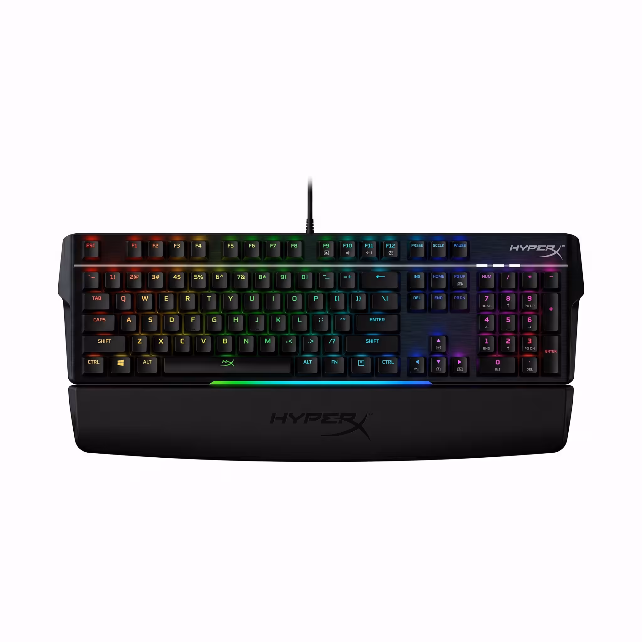 TECLADO MECANICO HYPERX ALLOY MKW100 NEGRO | SWITCH ROJO | 100% INGLES | COMP. PC,PS5,PS4,XBOX (4P5E1AA#ABA)