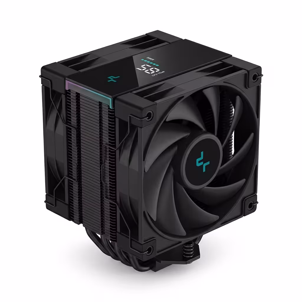 DEEPCOOL AK400 DIGITAL DISIPADOR CPU NEGRO COOLER FAN X2 12CM ITEL LGA 1700 AMD AM4-AM5