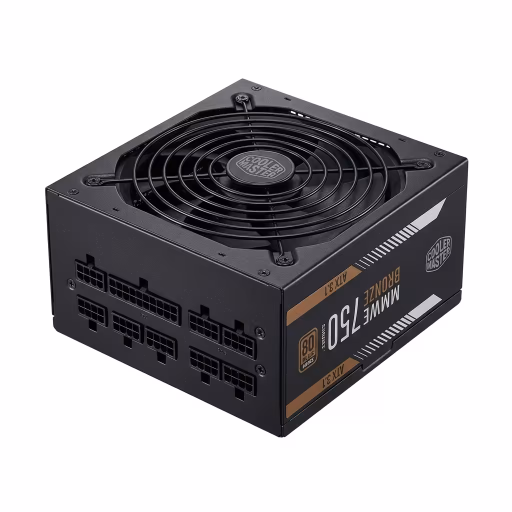 FUENTE  COOLER MASTER MWE BRONZE 750 V3 ATX 3.1 | 750W 80 PLUS BRONZE | MPE-7501-ACAAW-3BUS