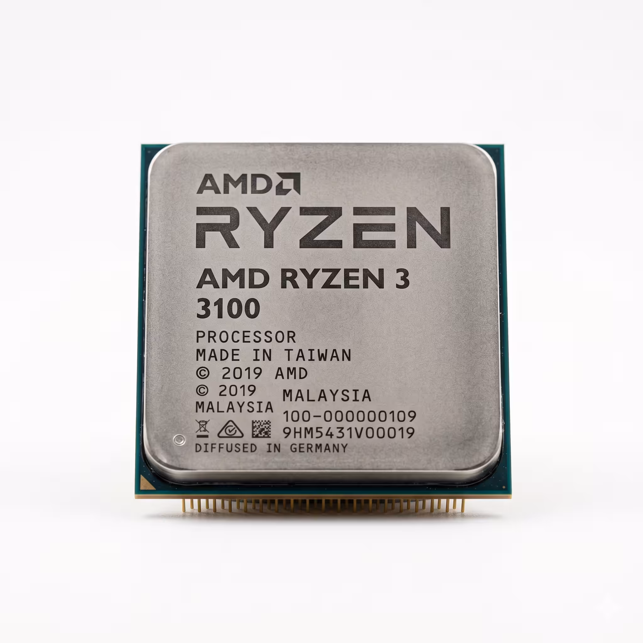 PROCESADOR AMD RYZEN 3 3100 NO GRAFHICS 3.6GHz, TURBO 3.9GHz, 4 CORE, SOCKET AM4, 18MB DE CAHE 7nm, 65W,