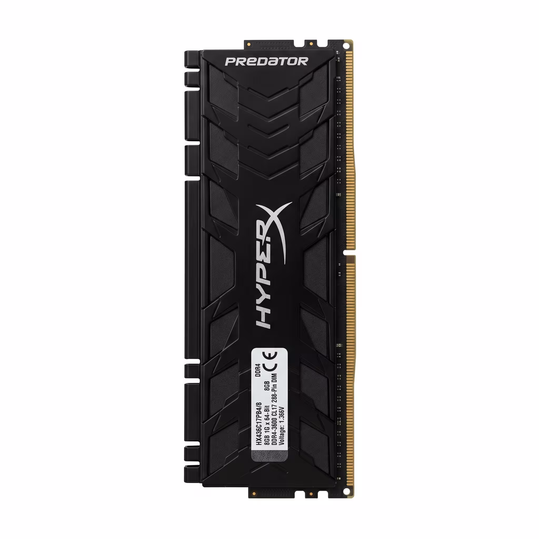 MEMORIA KINGSTON HYPERX PREDATOR 8GB DDR4 BUS 3600MHZ | PC4-28800 ( HX436C17PB4/8 )