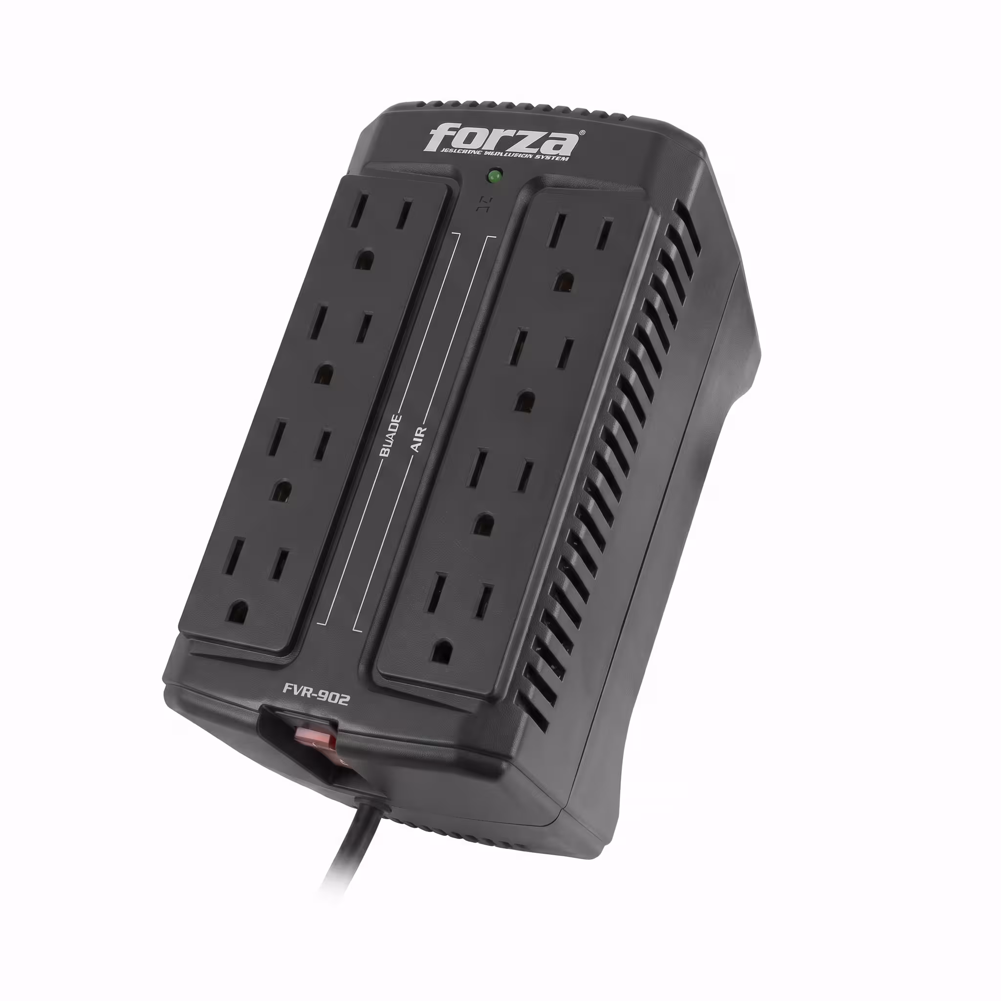 ESTABILIZADOR FORZA 900VA FVR-902 PROTECTION LEVEL 8 TOMAS 4AVR-4SURGE